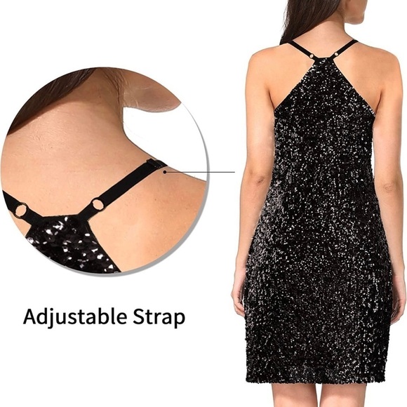 Maner | Black Sequin Dress - Picture 9 of 9
